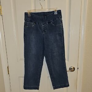 💙Jag Jeans Dark Blue Cropped Pull-On Capri